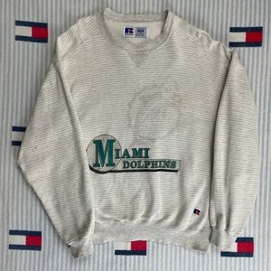 Vintage Russell Athletic Miami Dolphins NFL football crewneck sweatshirt